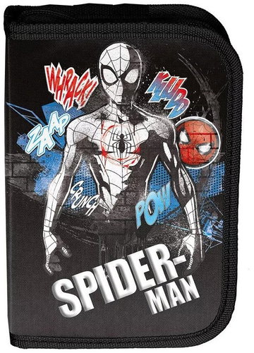 PASO pencil case, motif Spiderman black - Pencil Case - Main image