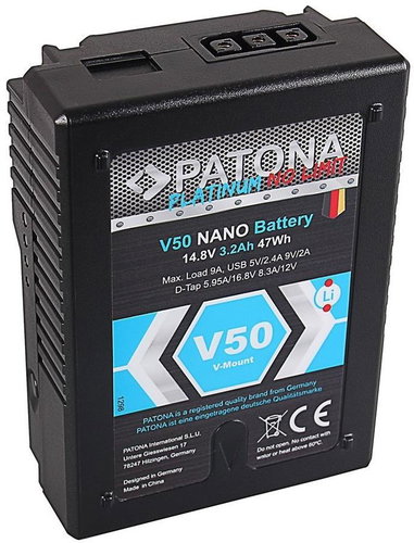 PATONA V-Mount kompatibilní se Sony V50 - Camera Battery - Main image