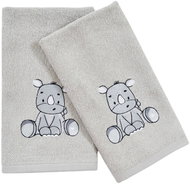 Praktik Baby towel LILI 30 × 50 cm, grey - Children's Bath Towel
