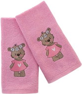 Praktik Baby towel LILI 30 × 50 cm, pink - Children's Bath Towel