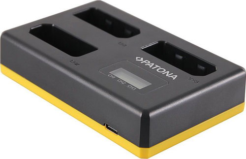 PATONA Triple for Canon LP-E8 + LCD - Camera & Camcorder Battery Charger - Main image