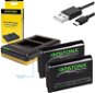 PATONA Dual Quick Battery Charger for Sony NP-BX1 + 2x 1090mAh USB batteries - Camera & Camcorder Battery Charger