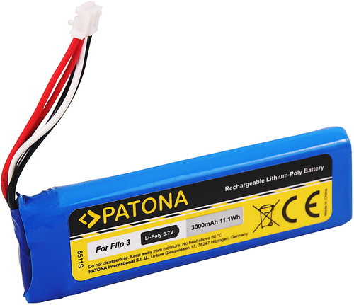 PATONA Battery for JBL Flip 3 Speaker - Accumulator - Main image