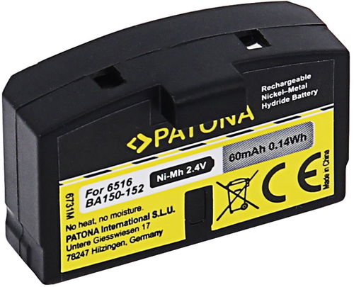 PATONA baterie pro sluchátka Sennheiser BA150/BA151/BA152 60mAh Ni-Mh 2,4V - Akumulátor - Hlavní obrázek