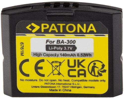 PATONA Sennheiser kompatibilis, 140mAh - Tölthető elem - Fő fotó