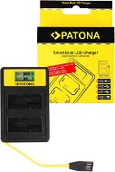PATONA für Dual Canon LP-E8 mit LCD - USB - Ladegerät für Kamera- und Camcorder-Akkus