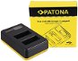 Akkumulátortöltő PATONA - Foto Dual LCD Canon LP-E17,USB - Nabíječka akumulátorů