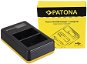 PATONA - Foto Dual LCD Canon LP-E6,USB - Fényképezőgép és kamera akku töltő