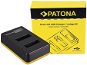 PATONA - Foto Dual LCD Sony NP-BX1,USB - Fényképezőgép és kamera akku töltő