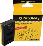 PATONA für Dual GoPro MAX mit LCD - Akku-Ladegerät