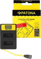 PATONA - Dual Canon LP-E12 , LCD,USB - vel - Akkumulátortöltő