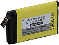 PATONA Batterie für Apple Watch 1 - 246 mAh - A1579 - 42 mm - Smartwatch-Akku