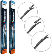 Visee Flat Wipers of the Audi A4 (Avant 8E5; B6) 11.2003'12.2004 - SV-E 550 + 550 - Windscreen wiper