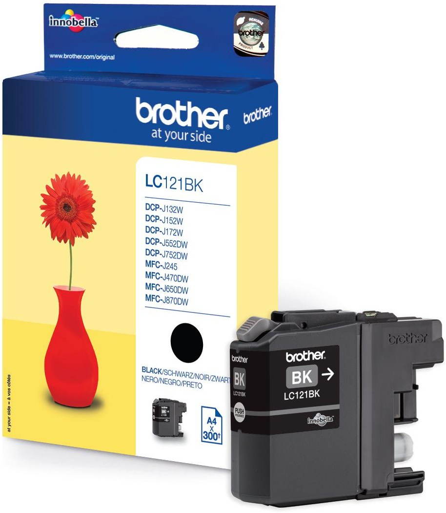 Brother LC-121BK, fekete