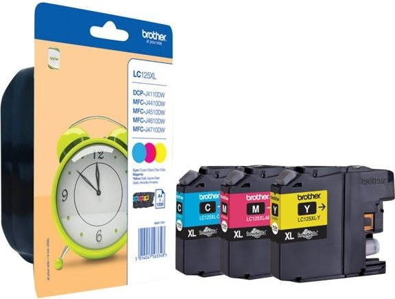 Brother LC-125XLRBWBP Rainbow Pack