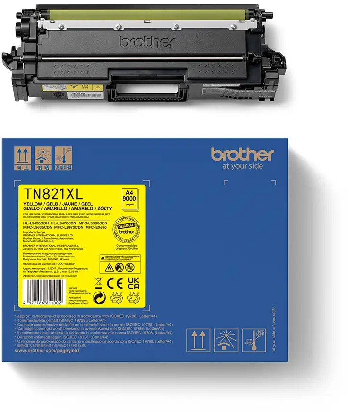 Brother TN-821XLY sárga