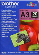 Fotopapier Brother BP71GA3 Premium Glossy - Fotopapír