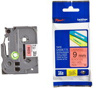 Brother TZe-421 black print, red backing, 9mm - TZ Tape 