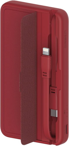 Eloop E57 10000mAh with Lightning and USB-C Cables Red - Power Bank - Main image