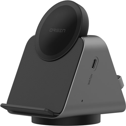 Eloop EW50S W8 Magnetic Multi-Functional Charging Base, black - Töltőállvány - Fő fotó
