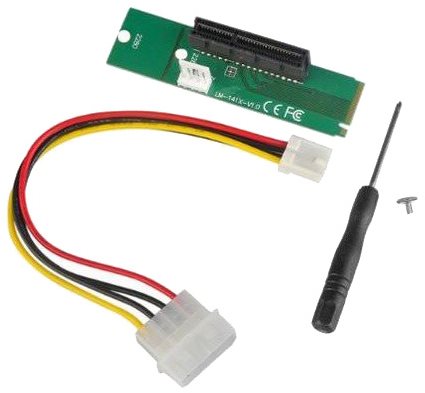 ANPIX reduction from NGFF M2 (key M) to PCI-E 4x - Adapter - Main image