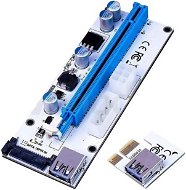 ANPIX verTRIO redukcia (verzia biela) PCIe x1 na PCIe x16, LED - Redukcia