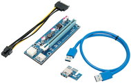 PCIe Riser x1 to x16 Card (6-pin) ver.006 - Straight - Adapter