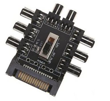 ANPIX adapter max. 8 ventilátor vezérléséhez - Átalakító - Fő fotó