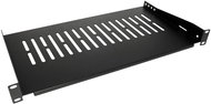 VALUE 19'' shelf 1U, 250 mm, max. 10 kg, black - Shelf