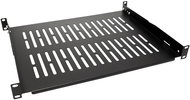 VALUE 19'' shelf 1U, 350 mm, max. 25 kg, black - Shelf