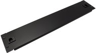 ROLINE 19" blanking panel, 2U, latches, black - Blanking Plate