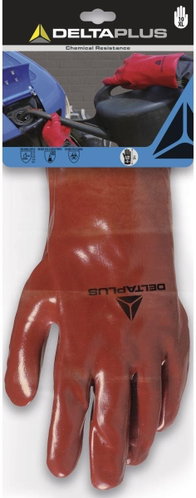 Rukavice z PVC červené – velikost 10 - Pracovní rukavice - Main image