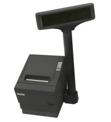 Epson FP-T88UC černá (black), termální fiskální pokladní tiskárna s řezačkou, 9 jehel, VFD zák. disp - - - Main image