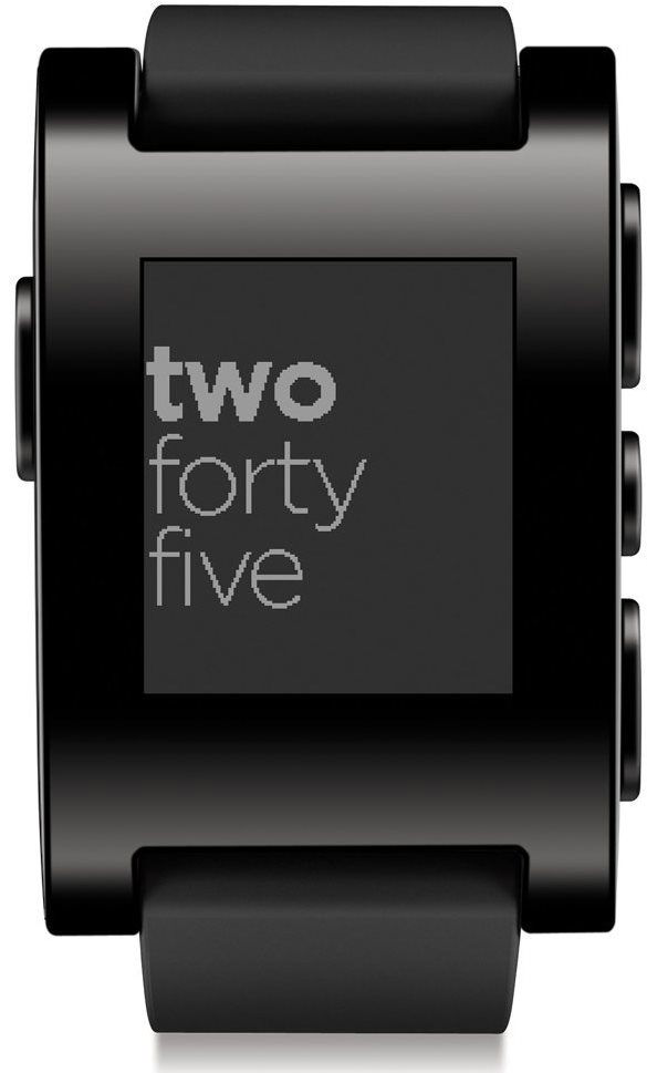 Pebble smartwatch clearance black