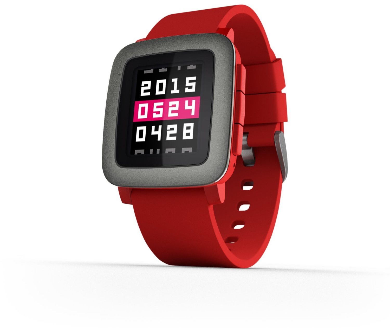 Pebble discount time red