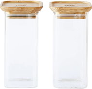 Pebbly PKV-048 Set of 2 glass jars, 320 ml - Food Container Set