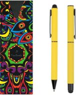 PIERRE CARDIN CELEBRATION set ballpoint pen + roller, yellow - Stationery Set