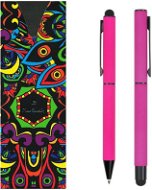 PIERRE CARDIN CELEBRATION sada kuličkové pero + roller, růžová - Sada psacích potřeb
