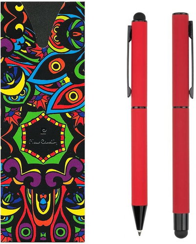 PIERRE CARDIN CELEBRATION Set Ballpoint + Rollerball Pens, Red - Writing Set - Main image