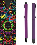 PIERRE CARDIN CELEBRATION súprava guličkové pero + roller, fialová - Sada písacích potrieb