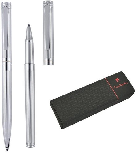 PIERRE CARDIN RENEE Set Ballpoint + Rollerball Pens, Silver - Writing Set - Main image