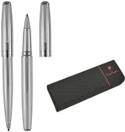 PIERRE CARDIN LAURENCE Set Ballpoint + Rollerball Pens, Silver - Stationery Set