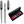 Ballpoint + Fountain Pen Set, Black-silver