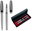 Ballpoint + Fountain Pen Set, Black-silver