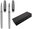 Rollerball + Fountain Pen Set, Black-silver