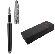 PIERRE CARDIN JACQUES Black-Silver - Fountain Pen