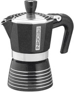 PEDRINI INFINITI ROCK Moka konvička leštěné proužky 2 porce černá 100 ml - Moka Pot
