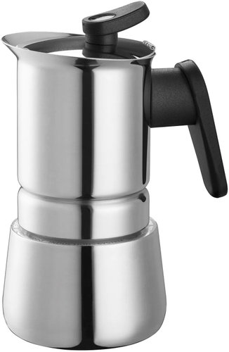 PEDRINI STEEL Moka teapot induction 2 portions 100 ml - Moka Pot - Main image