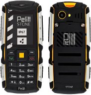 Pelitt Stone Black-yellow - Mobile Phone