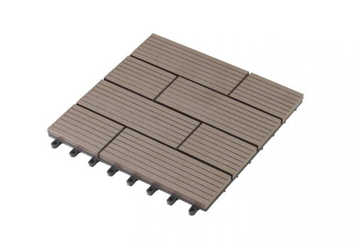 G21 WPC tile SAMOA, Indian teak 2,3 x 30 x 30 cm - WPC Tiles - Main image